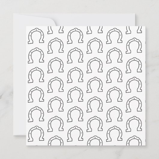 乗馬集団馬蹄形プリント (正面)