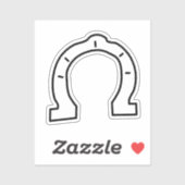 乗馬集団馬蹄形 シール (シート)