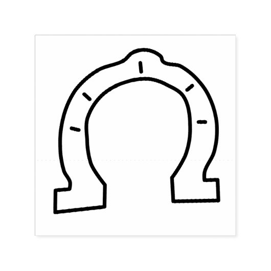 乗馬集団馬蹄形 セルフインキングスタンプ (デザイン)