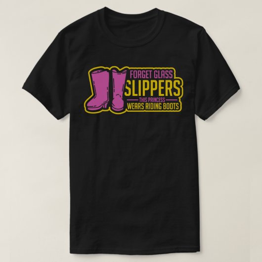 乗馬馬好きガールズギフト Tシャツ (デザイン正面)