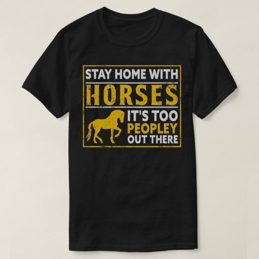 乗馬馬馬馬乗馬ラバーポニー Tシャツ (デザイン正面)