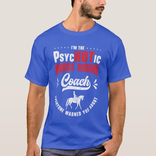 乗馬馬馬馬馬馬車馬精神病おもしろい気フライ Tシャツ (正面)