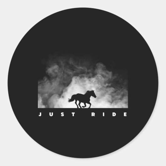 乗馬馬 ラウンドシール (正面)