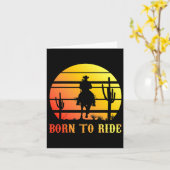 乗馬1 カード (黄色い花)