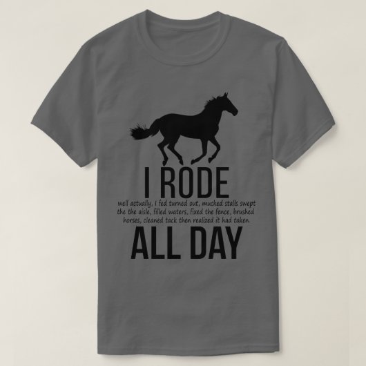 乗馬2 Tシャツ (デザイン正面)