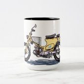 乗馬，オートバイ，車両写真 ツートーンマグカップ (中央)