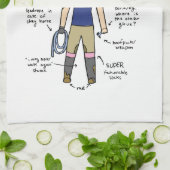 乗馬 キッチンタオル (折り畳み)