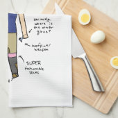 乗馬 キッチンタオル (四つ折り)