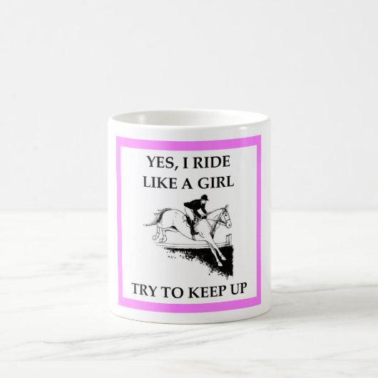 乗馬 コーヒーマグカップ (中央)