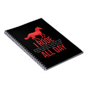 乗馬 – 乗馬ギフト ノートブック (右側)