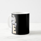 乗馬 – 乗馬ライダーラブウマ コーヒーマグカップ (正面左)