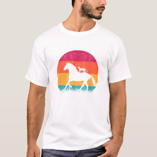乗馬 猫 馬に乗る 馬 おもしろい 猫 馬 Tシャツ
