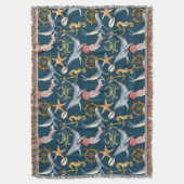 乗馬、船車、クジラ、カニ、ヒトデ スローブランケット (正面縦)