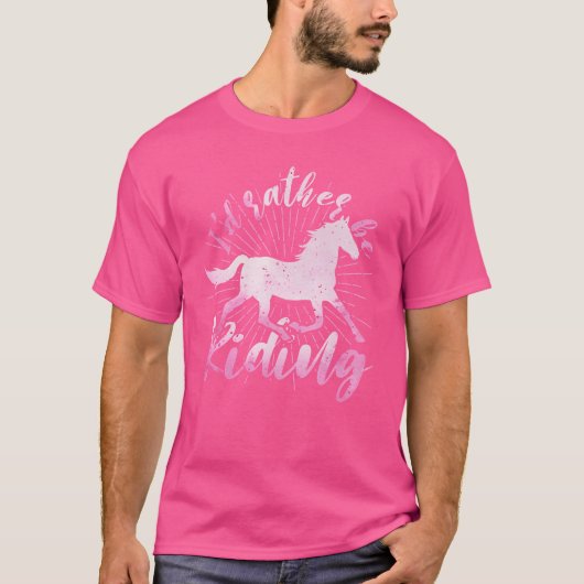 乗馬 馬術 馬 騎手 馬 Tシャツ (正面)