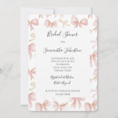 乙女のバラ色の弓の結婚前お披露目パーティー 招待状 (正面)