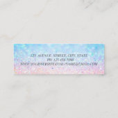 乙女のモダンなプロフェッショナル、ボケロータスヨガ スキニー名刺 (裏面)