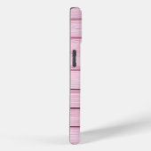 乙女らしいピンクの木目調ハートと虹色の蜂の信仰デザイン Case-Mate iPhoneケース (裏面 / 右)