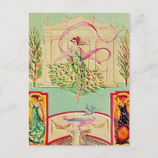 乙女女神アテナ ポストカード (正面)