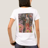 乙女座の天体コラージュ: ビンテージな天体 Tシャツ (裏面)