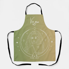 乙女座の星座占い ホロスコープ 星のサイン グラデーション エプロン