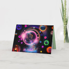 乙女座の誕生日カード 招待状