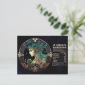 乙女座の誕生日ポストカード ポストカード (スタンド正面)