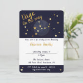 乙女座の赤ちゃんのシャワー招待状 招待状 (スタンド正面)