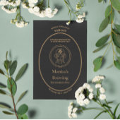 乙女座 ゴールド アポテカリー ラベル オーダーメイド ポストカード