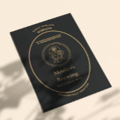 乙女座 ゴールド アポテカリー ラベル オーダーメイド ポストカード