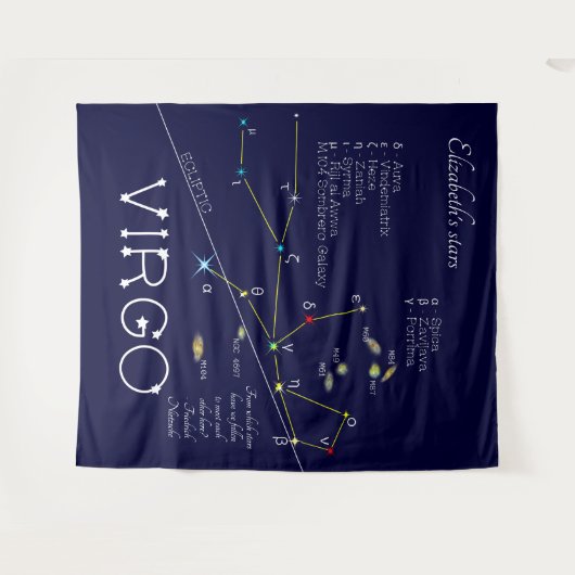 乙女座 タペストリー (正面(横))