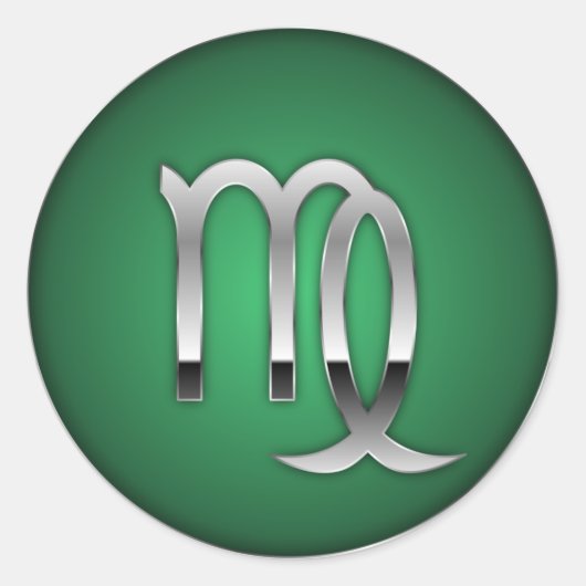 乙女座 – 干支 ラウンドシール (正面)