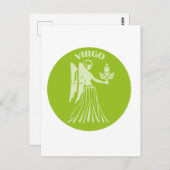 乙女座, 黄道十二星座, 星占い, 占星術 ポストカード (正面/裏面)