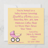 乙女心をくすぐるシャワー招待状 招待状 (裏面)