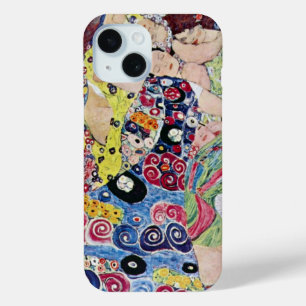 乙女（処女）, グスタフ・クリムト, ヴィンテージ アール・ヌーヴォー iPhone 15ケース
