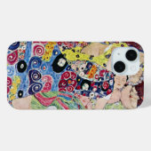 乙女（処女）, グスタフ・クリムト, ヴィンテージ アール・ヌーヴォー Case-Mate iPhoneケース (裏面 (横))