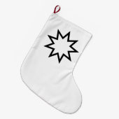 九つ星 ラージクリスマスストッキング (正面 (吊り時))