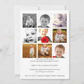 九パーソナライズされた写真テンプレート 招待状 (正面)