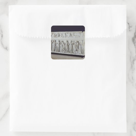 九ミューズのフリーズと石棺 スクエアシール (バッグ)