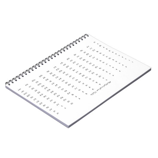 九九 ノートブック (左側)