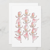 九人の乙女のダンス 招待状 (正面/裏面)