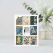 九匹の猫　マルチアーティストイラストレーションブック ポストカード (スタンド正面)