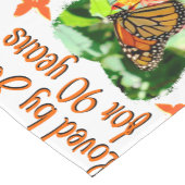 九十バタフライ誕生日 ショートテーブルランナー (コーナー)