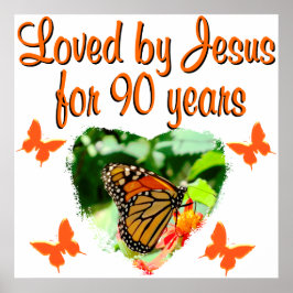 九十バタフライ誕生日 ポスター