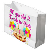 九十パーティー ラージペーパーバッグ (正面アングル)