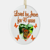 九十誕生日蝶 セラミックオーナメント (右)