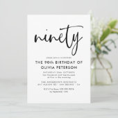 九十 | 第90回モダン白黒バースデーパーティー 招待状 (スタンド正面)