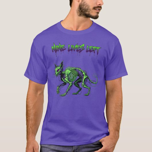 九命 猫 ハロウィン Tシャツ (正面)