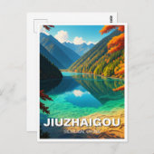 九寨溝バレー国立公園四川中国 ポストカード (正面/裏面)
