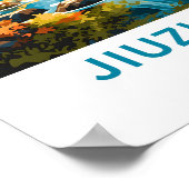 九寨溝中国旅行プリント ポスター (角)