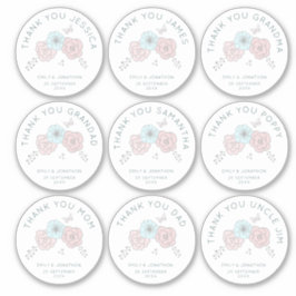 九小感謝してい名花結婚 シール